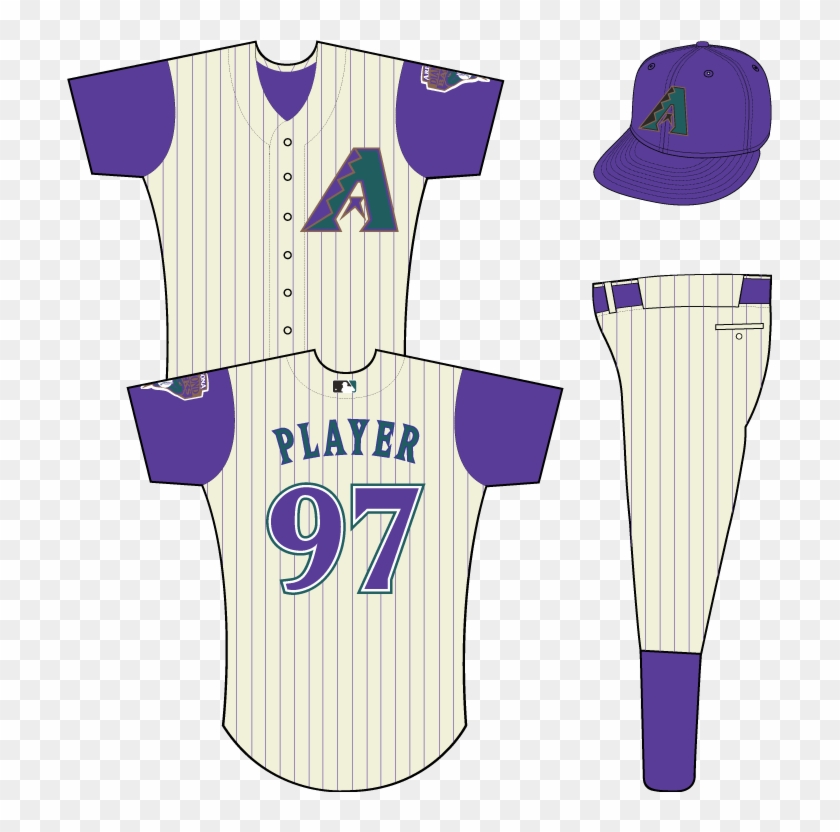 Azdbacksconceptclear Blank Baseball Uniform Template- - 2001 Angels Uniform,  HD Png Download , Transparent Png Image - PNGitem