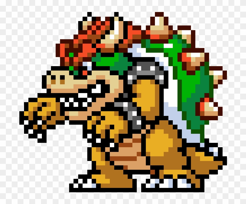 Super Mario Bros Bowser Pixel Art