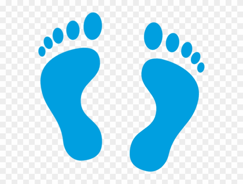 Feet Icon Blue - Foot Icon, HD Png Download - 581x555(#3898402) - PngFind