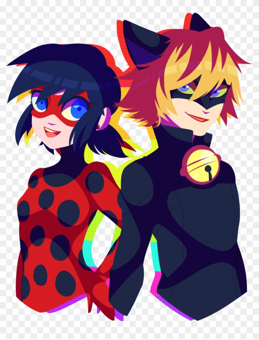 Miraculous Ladybug Oboi Called Ladybug And Chat Noir Pop Art Miraculous Ladybug Hd Png Download 1024x1629 Pngfind