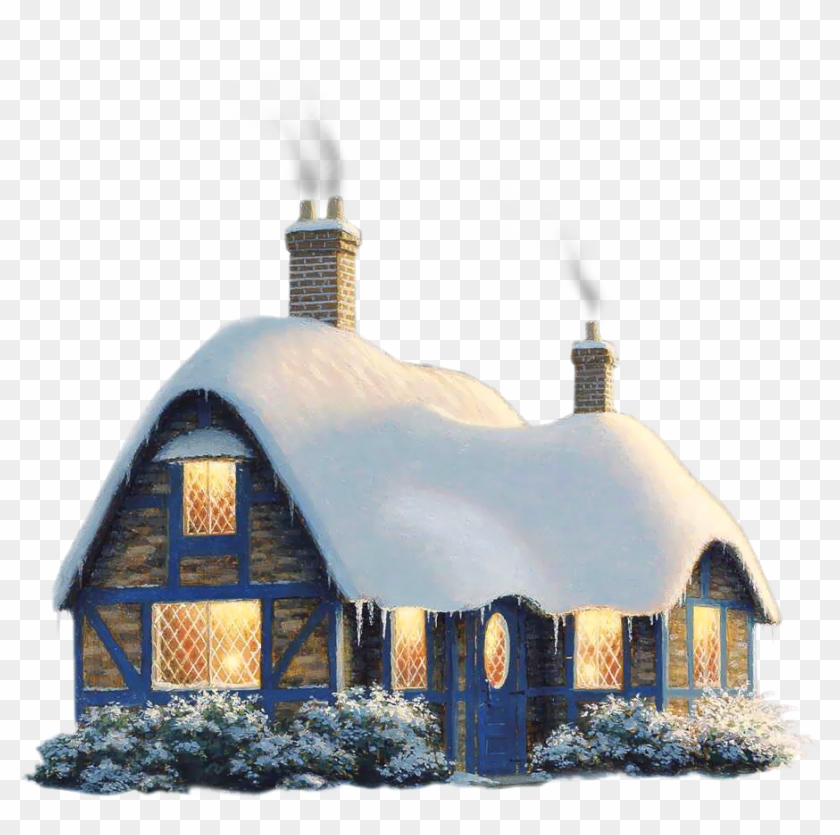 Png Royalty Free Download Snowy Winter House Png Places - Christmas House  Transparent Background, Png Download - 600x531(#396308) - PngFind