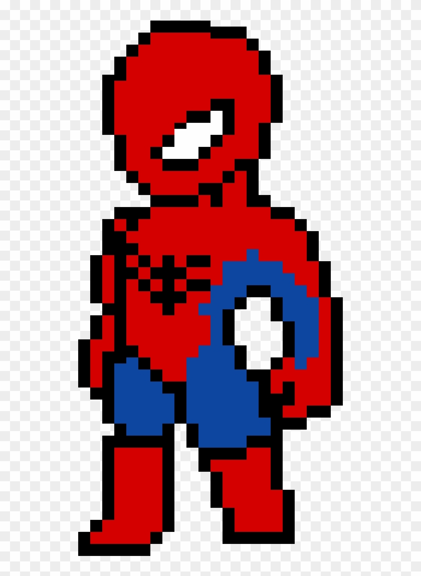 Человек паук пиксель арт