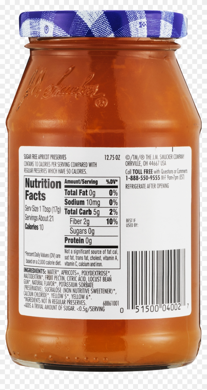 Smuckers Sugar Free Jam Nutrition Facts Bios Pics