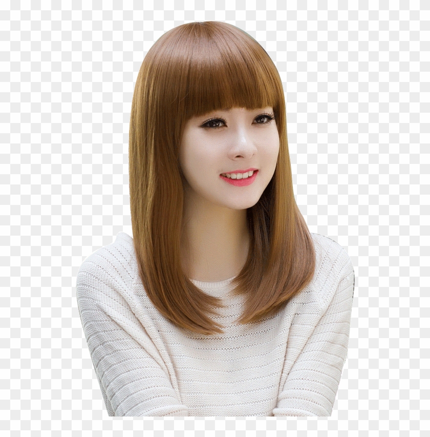 Realistic Air Bangs Full Wigs Wigs Set Short Hair Liu Wig Hd