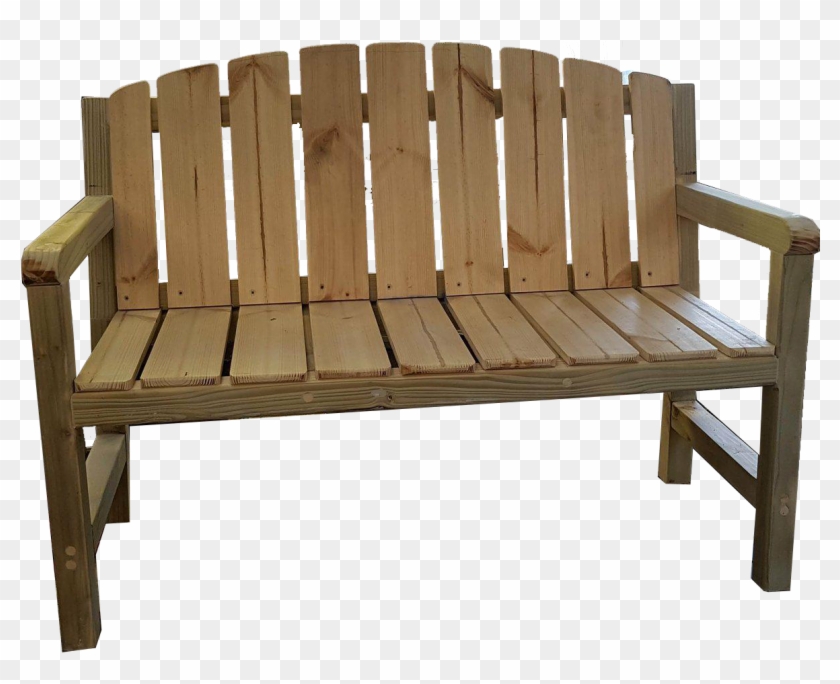 Premium Heavy Duty Wooden Buddy Bench - Bench, HD Png Download ...