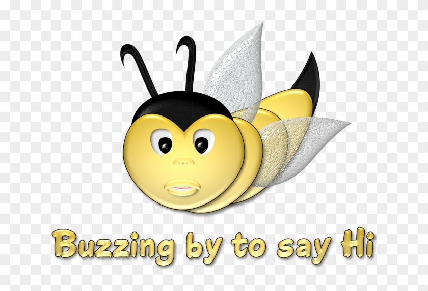 Glitter Text » Greetings » Buzzing To Say Hi - Honeybee, HD Png ...