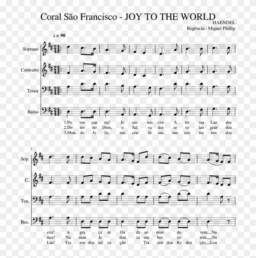 Coral Sao Francisco Jupiter Hymn Trumpet Sheet Music Hd Png Download 850x1100 Pngfind