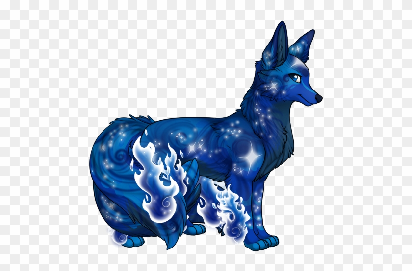 Starry Night Wolf Pup Adoptable Closed By Dragonitemessenger - Anime Blue  Wolf Pup - Free Transparent PNG Clipart Images Download