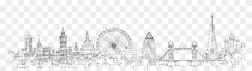 Murray Tiling London Skyline London Landscape Drawing Hd Png Download 1933x400 Pngfind