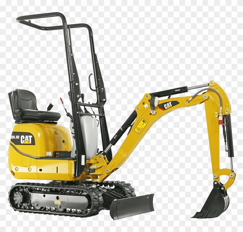 caterpillar job site machine backhoe clipart