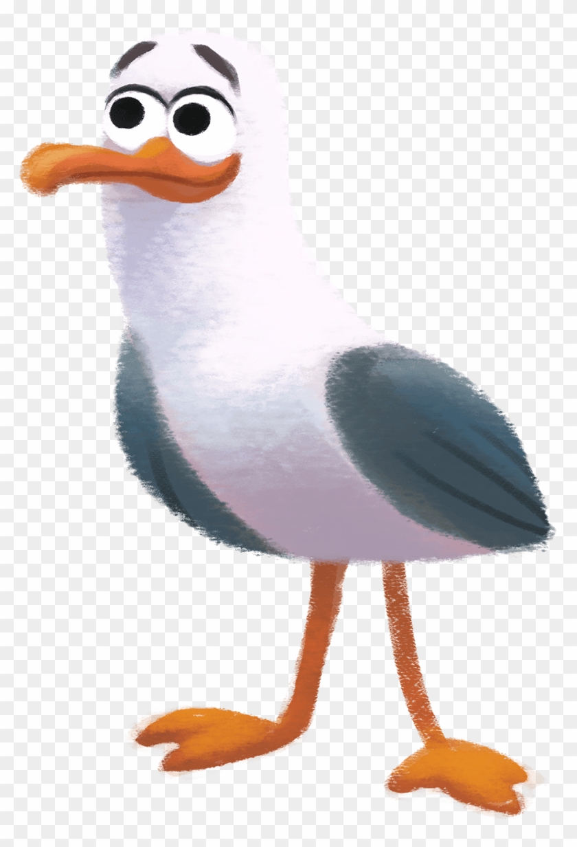 Seagull Clipart Ariel - Png Cartoon Seagull, Transparent Png - 785x1152