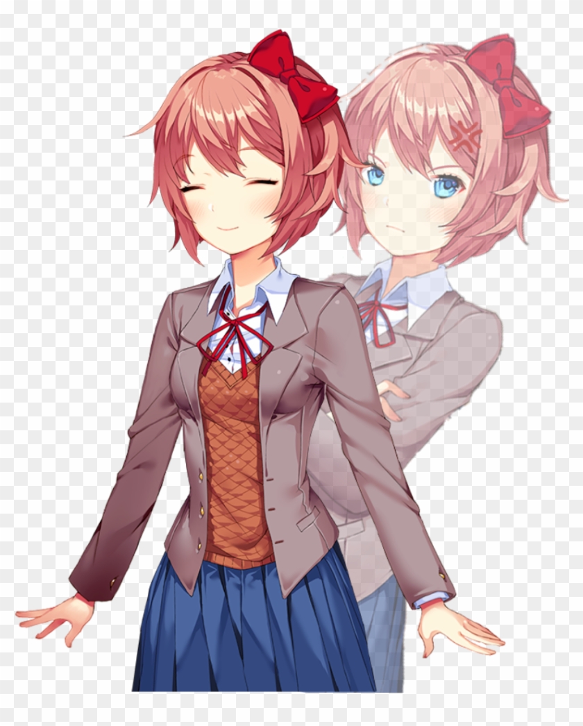 Metaa Sayori Template That I Made Monika Sayori Doki Doki Literature Club Hd Png Download 851x1136 Pngfind