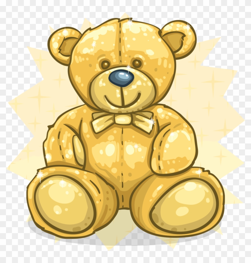 Teddy Bear Clipart Gold Golden Teddy Bear Png Transparent Png