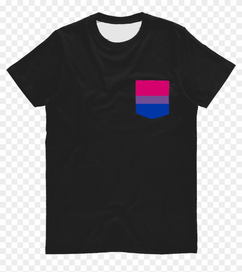 Bi Pride Ufeffclassic Sublimation Pocket T-shirt - T-shirt, HD Png ...