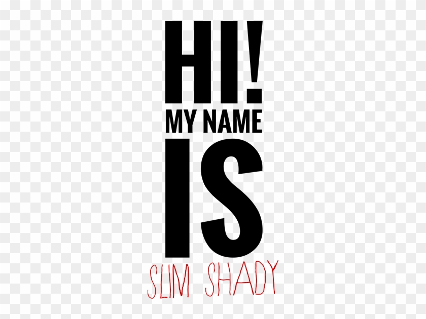 hi my name is slim shady sticker