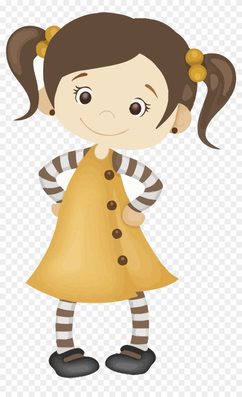 Cute Girl Clipart, HD Png Download - 1004x1601(#4072882) - PngFind