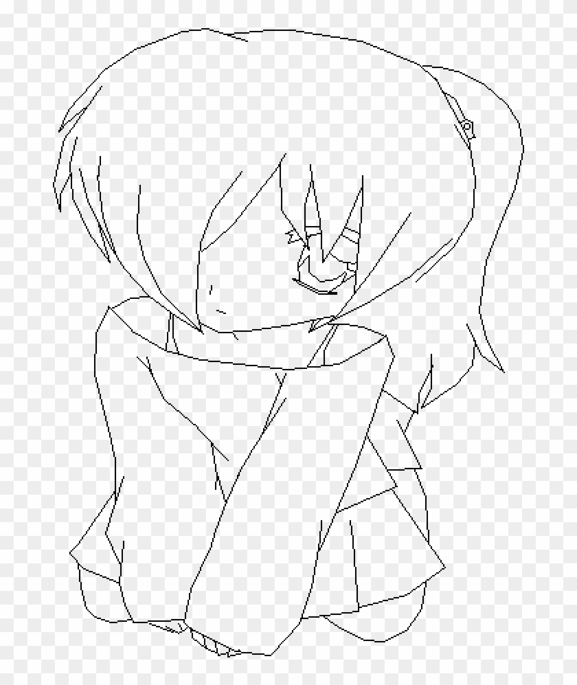 Anime Girl Base Line Art Hd Png Download 1000x1000 412872 Pngfind - girl roblox drawing base