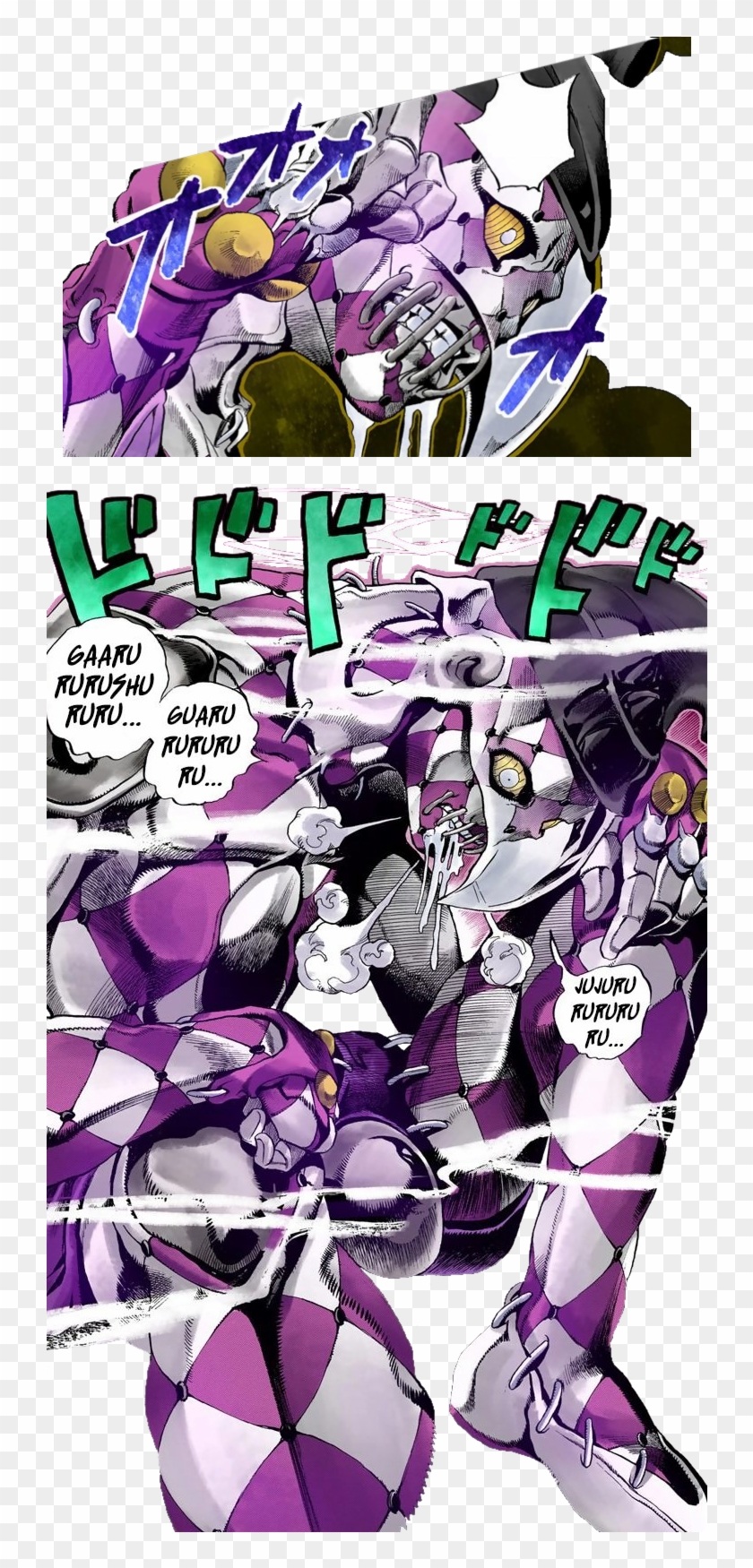 View Purple Haze , - Purple Haze Jojo Manga, HD Png Download - 737x1700