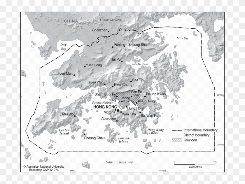 Hong Kong Base - Hong Kong Map, Hd Png Download - 700x551(#4168240 