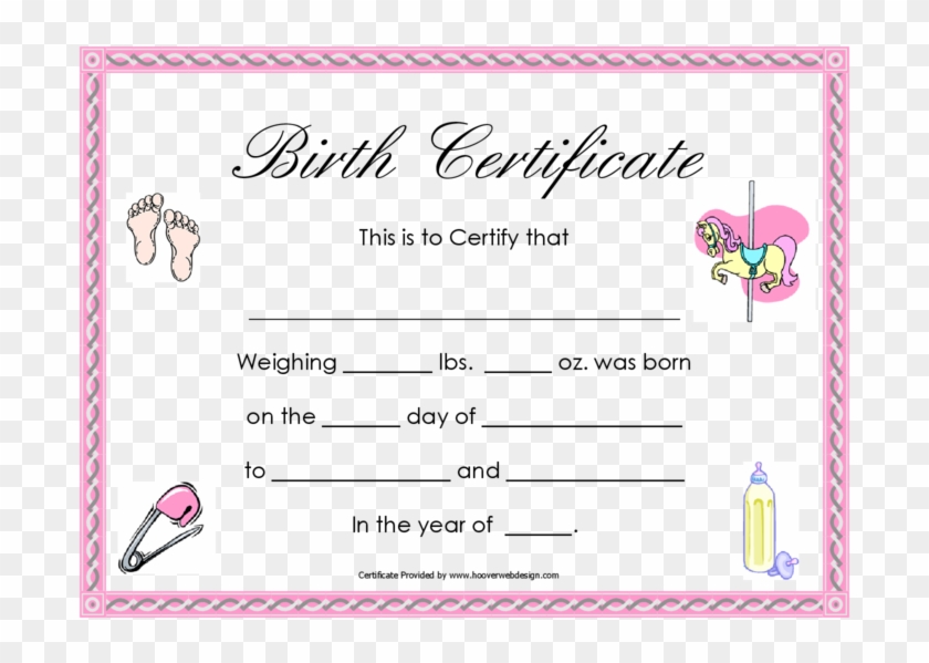 Png Birth Certificate - Birth Certificate For Girls, Transparent Png ...