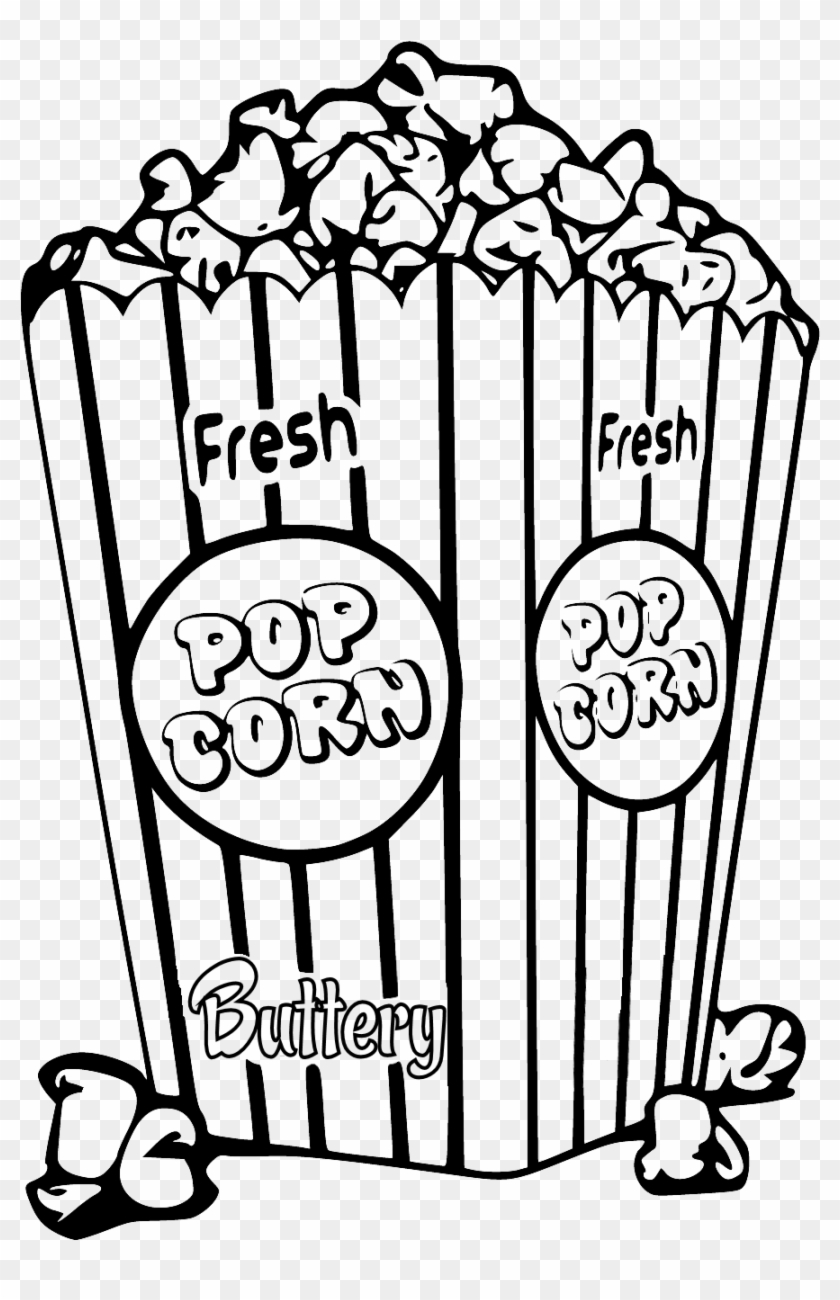 single popcorn kernel coloring pages
