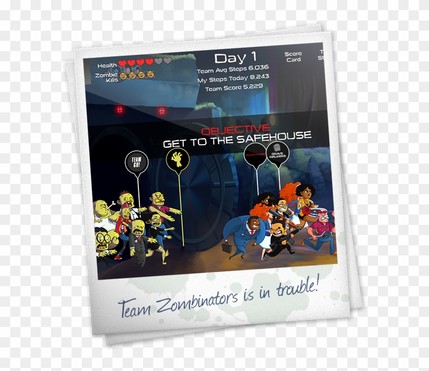 Zombie Survival Interface Cartoon Hd Png Download X Pngfind