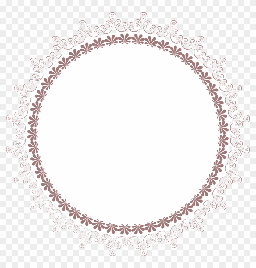 Lace Circular Frame - Circle, HD Png Download - 2000x2000(#439050