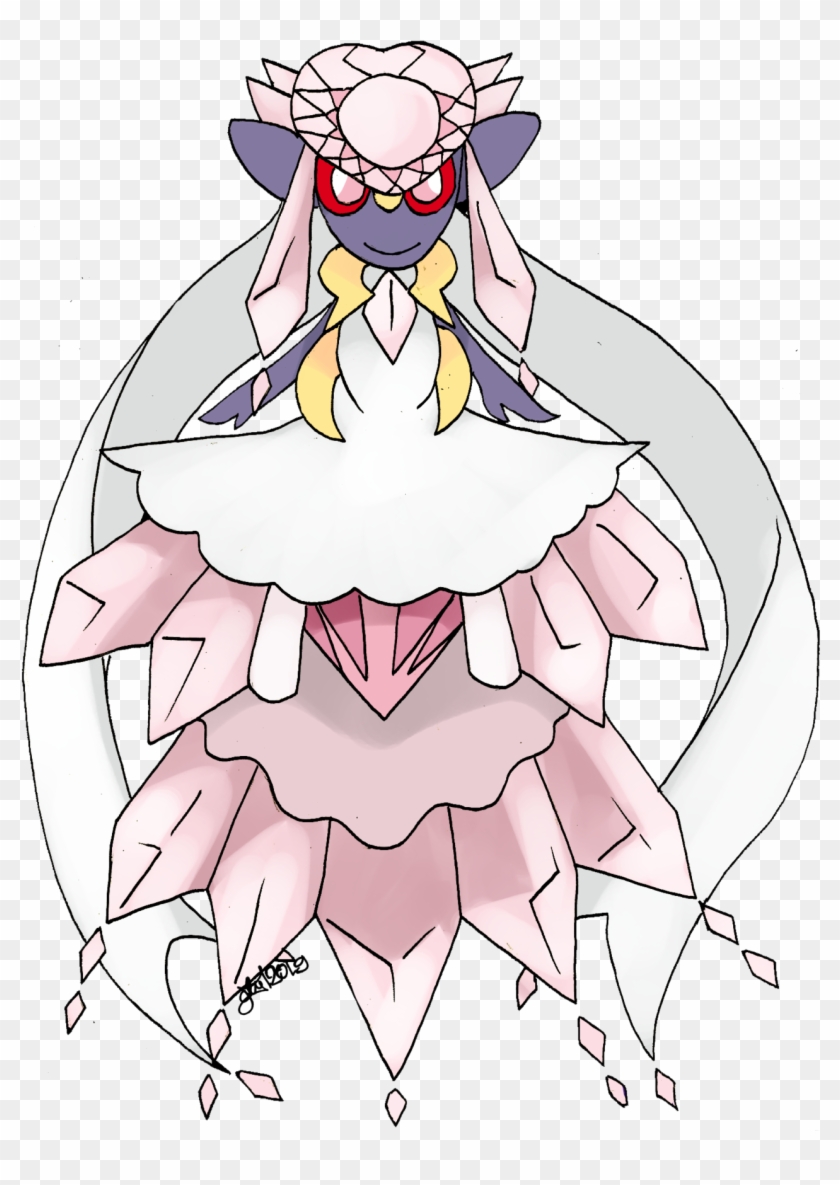 mega diancie coloring pages