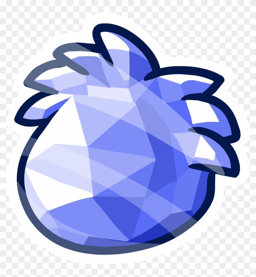 Blue Crystal Puffle Pin - Club Penguin Crystal Puffle, HD Png Download -  1708x1763(#4345494) - PngFind