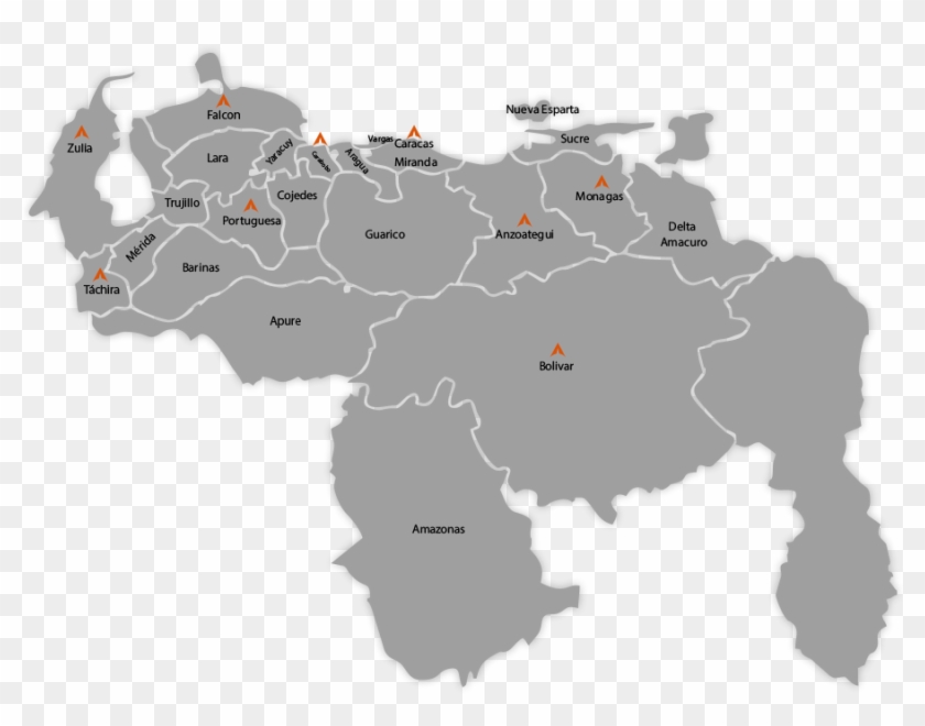 Mapa De Venezuela Estados Texto Mapa Mapa Vectorial Png