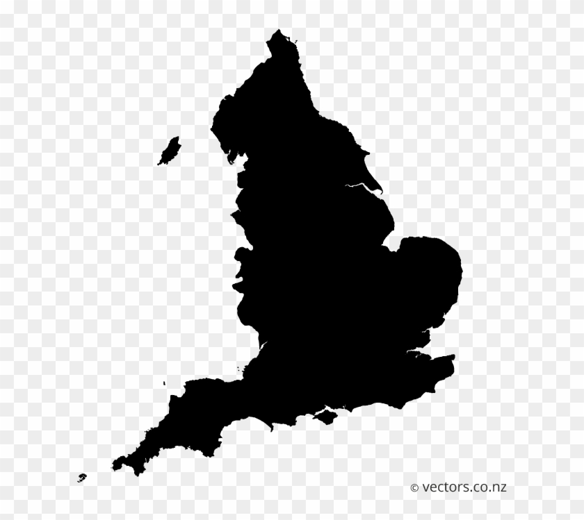 Blank Vector Map Of England North South Divide Map Uk