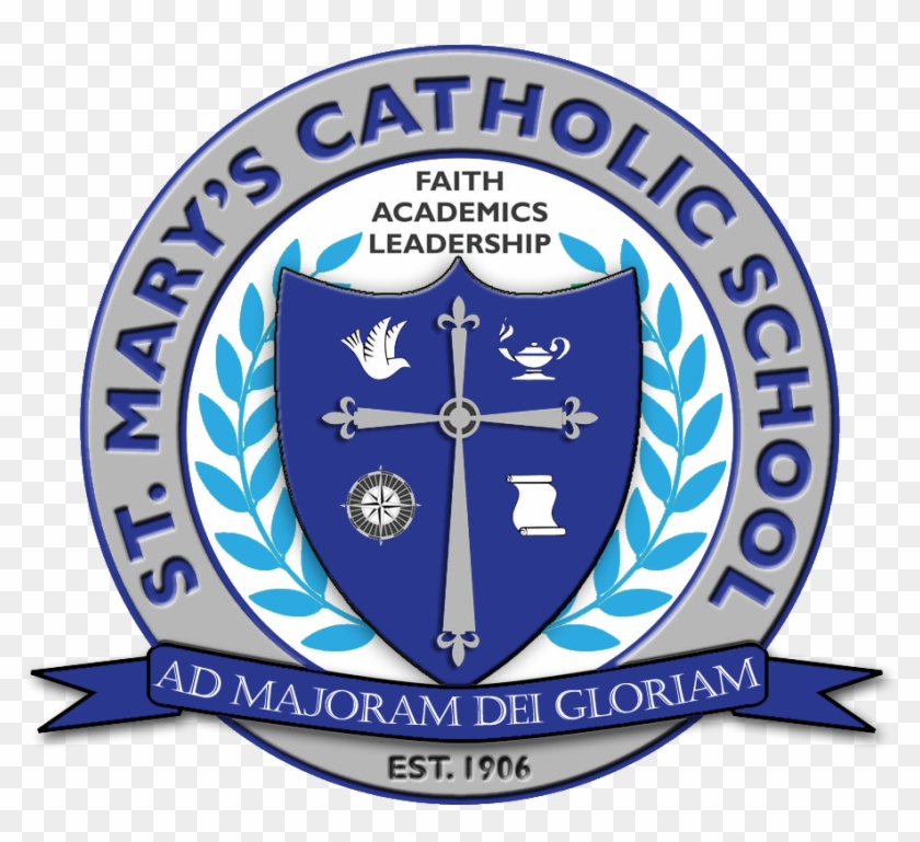 St Mary's School Logo Modified - School Of St Mary Lake, HD Png ...