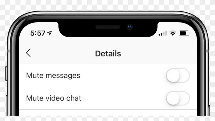 Unmute Video Chat - Iphone X Speech Bubble, HD Png Download - 1133x492