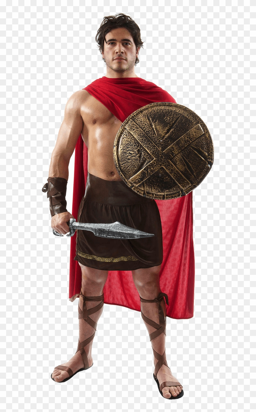 Spartan Warrior Costume - 300 Fancy Dress, HD Png Download - 800x1268 ...