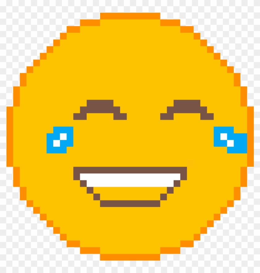 Laughing Emoji Pixel Art