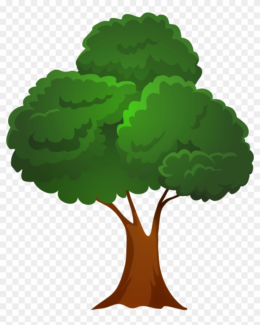 Classic Green Tree Png Clip Art, Transparent Png - 6660x8000(#443537 ...