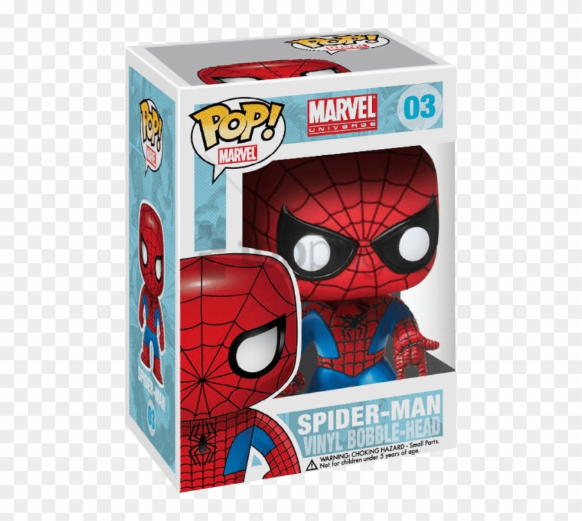 Free Png Spider Man Vinyl Bobble Head Png Image With - Spider Man Funko Pop,  Transparent Png - 480x672(#4421039) - PngFind