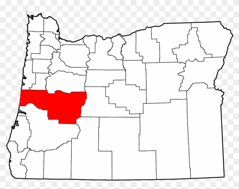 Map Of Oregon Highlighting Lane County - Multnomah County Oregon, HD ...