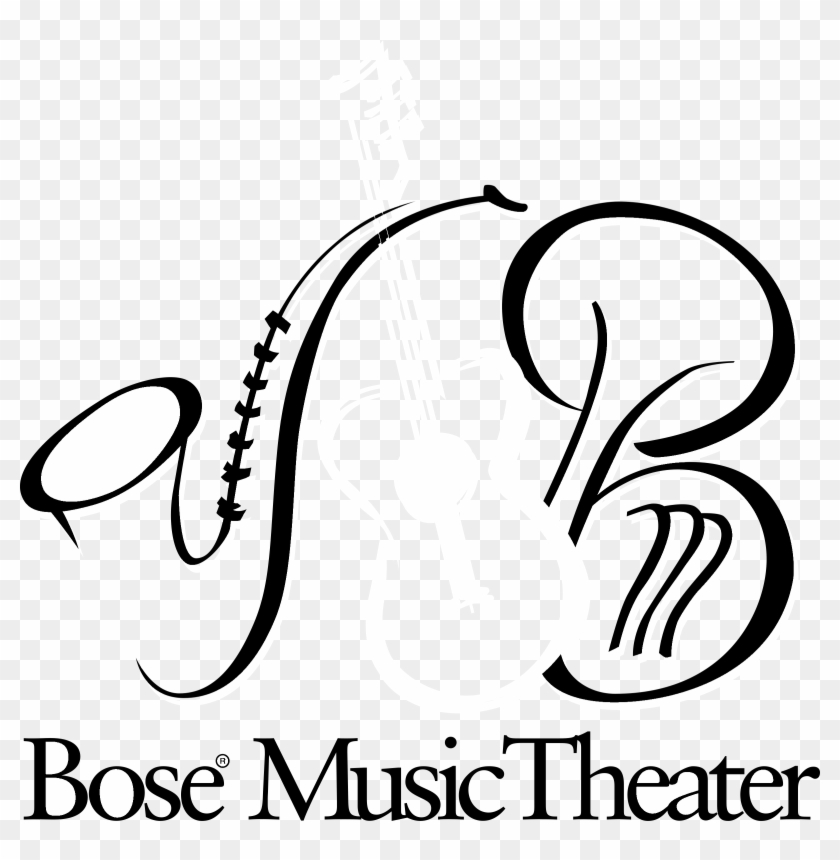 Bose Music Theater Logo Black And White Illustration Hd Png Download 2400x2345 Pngfind