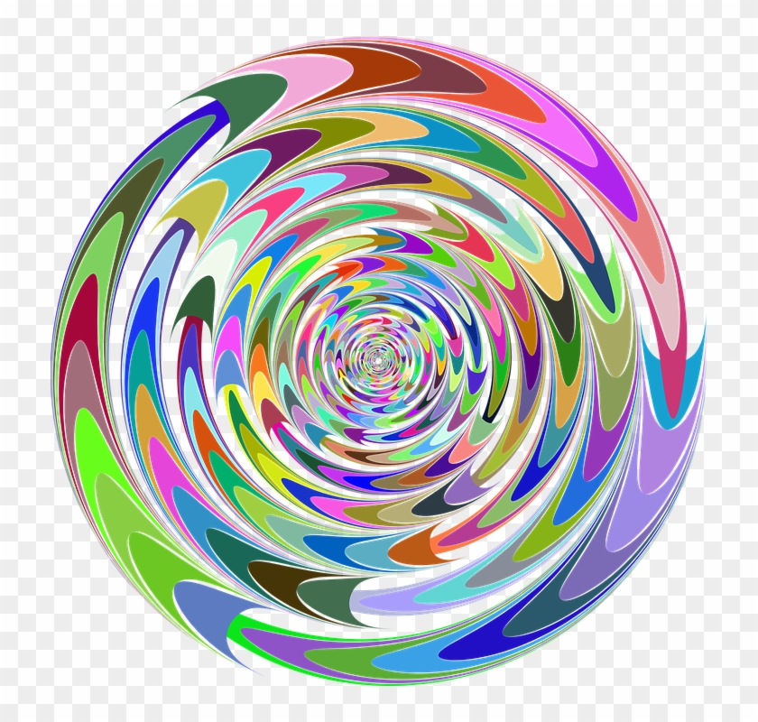 Abstract Art Chromatic Colorful Cyclone Maelstrom 