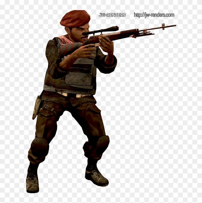 10 Opfor Sniper Standing Render - Call Of Duty Renders, HD Png Download
