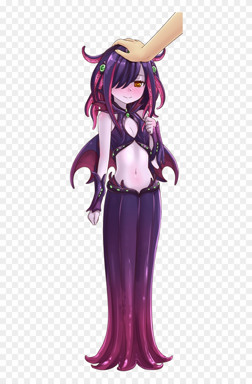 Purple Human Hair Color Anime Fictional Character Figurine Cute Mind Flayer Girl Hd Png Download 394x1200 4494965 Pngfind