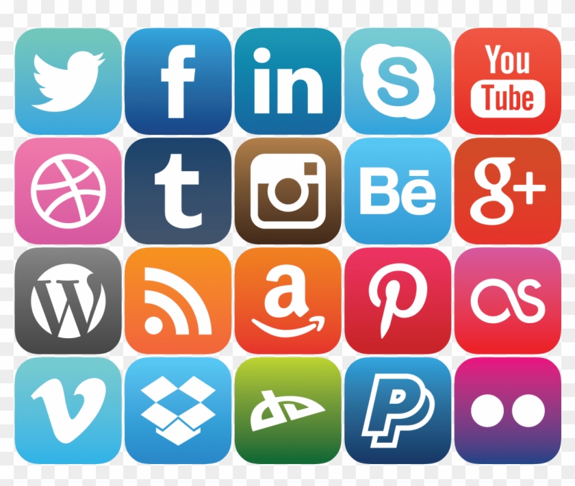 Social Media Rounded Icons - Icon, HD Png Download - 1159x926(#450232 ...