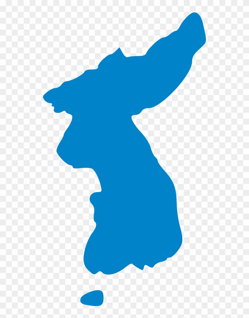 Download File - Korea Map - Svg - Korean Unification Flag, HD Png ...