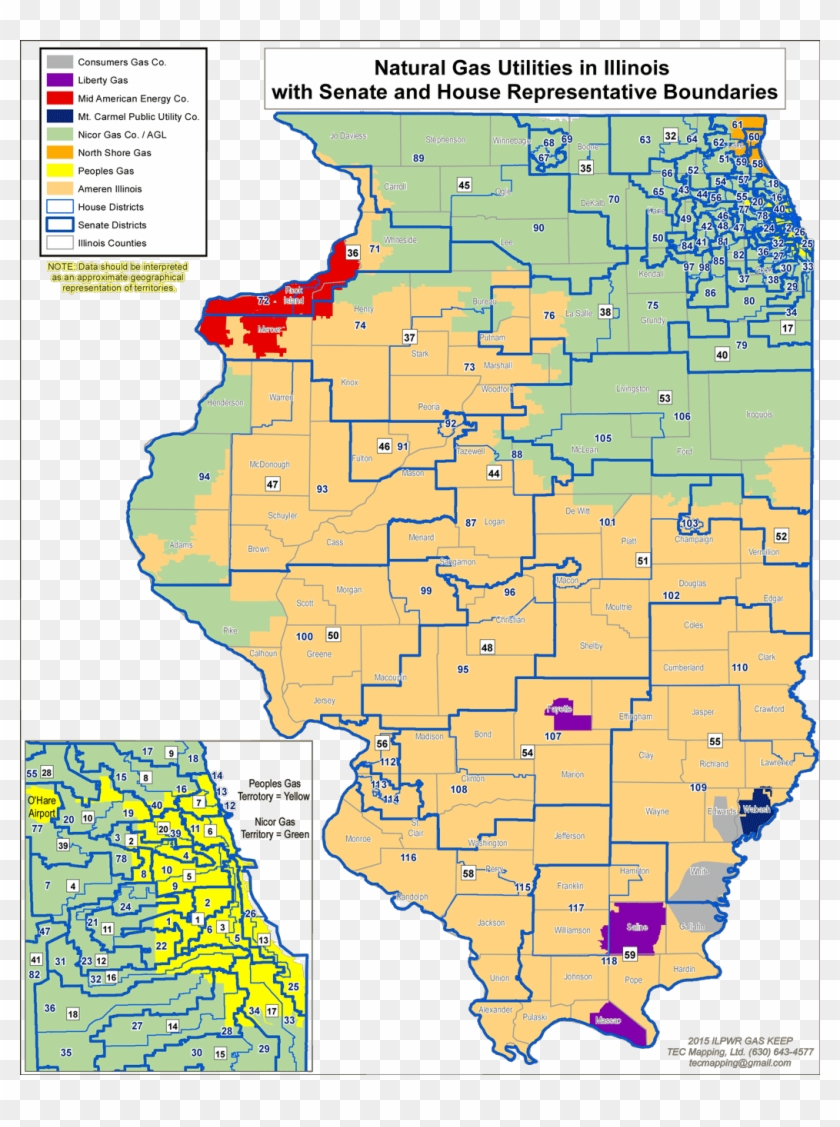 Illinois' Congressional Districts - Illinois Natural Gas Pipeline Map ...