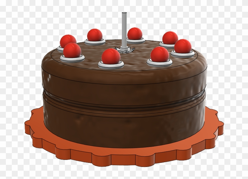 Portal 1 Cake 1 10 Scale Chocolate Cake Hd Png Download 1912x1017 Pngfind