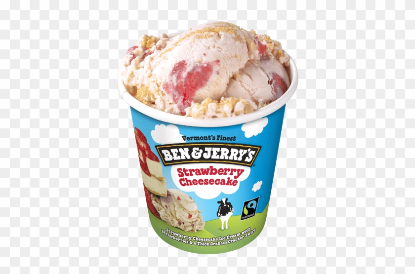 Strawberry Cheesecake Detail - Vanilla Ben And Jerry, HD Png Download ...