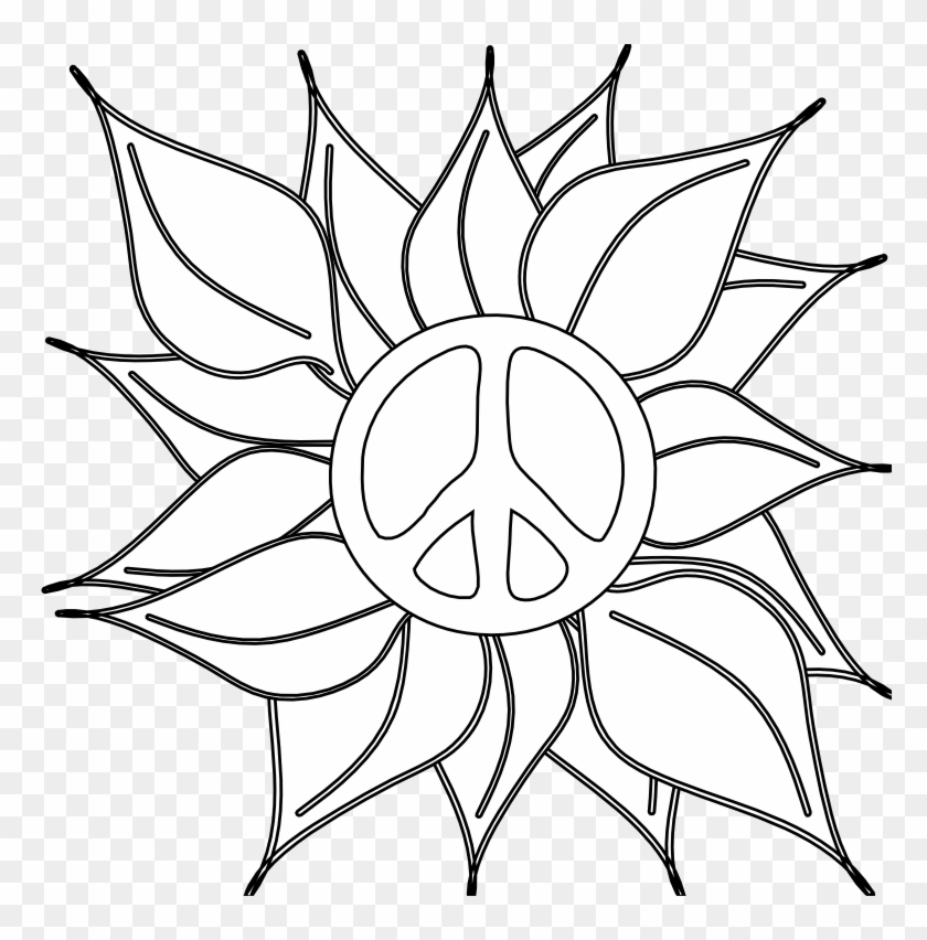 Peace Clipart Flower Drawings Of Peace Symbol Hd Png Download 777x772 4534549 Pngfind