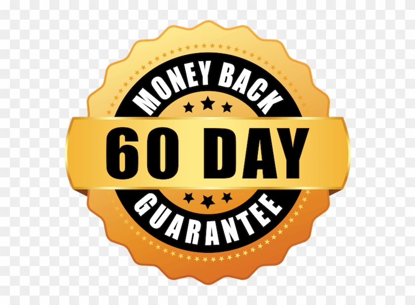 60 Day No Questions Asked Money Back Guarantee - Label, HD Png Download ...