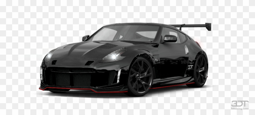 Nissan 370z Coupe 15 Tuning Nissan 370z With Spoiler Hd Png Download 1004x500 Pngfind